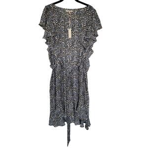 NWT Max Studio ​Plus Floral Ruffle Dress, 1X